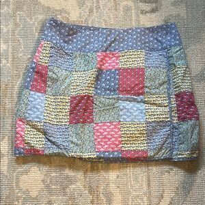 Vineyard Vines Patchwork Mini Skirt